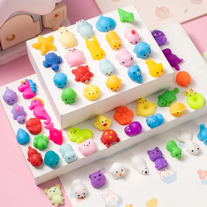 High Quality Colorful Animal <b>Hand</b> Kneading Tool TPR Kawaii <b>Mini</b> Cat Sensory Relief Stress Decompression Toy for Kids Boy Girl - Product Image 1