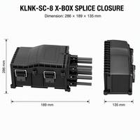 Scatola di Distribuzione per Giunzione Fibra Ottica IP68 da Esterno, 8 Porte, 96 Fibre, con Micro Splitter PLC