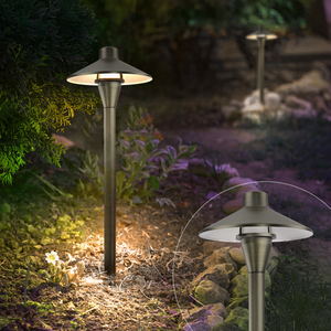 Éclairage paysager basse tension homologué ETL, lampes LED 12V pour allées, IP65, câblées, bronze, pour allées extérieures, jardins, cours - Product Image 4