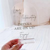 Ébauches de panneaux d'arche en acrylique transparent autoportant de 8x10 pouces sur mesure durables et portables pour les expositions et les fêtes commerciales