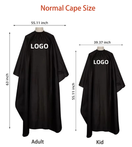 <span class=keywords><strong>Bata</strong></span> de Peluquería Profesional Impermeable de Poliéster con Logotipo Personalizado <span class=keywords><strong>para</strong></span> Clientes, Delantal de Salón, Capa de Peluquero - Product Image 4