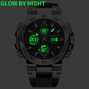 Reloj de Pulsera Deportivo LIGE 0033 para Hombre con Correa de Silicona, Luminoso, Resistente al Agua, con Doble Pantalla - Product Image 4