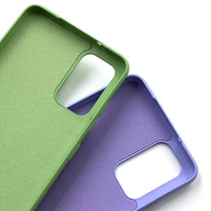 Coque arrière en silicone liquide ultra-mince de 1.2mm pour <span class=keywords><strong>Samsung</strong></span> A71 A51 A81 Plus <span class=keywords><strong>pochette</strong></span> souple pour téléphone portable - Product Image 5