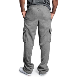 Pantalon Cargo Jogger en Polaire Épais pour Hommes Pantalon de Survêtement Chaud Coupe Ample avec Multi Poches pour Gym Workout et Casual Wear - Product Image 2