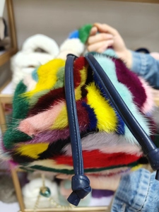 Borsa di pelliccia professionale all'ingrosso autunno/inverno vera pelliccia di visone borsa da donna - Product Image 6