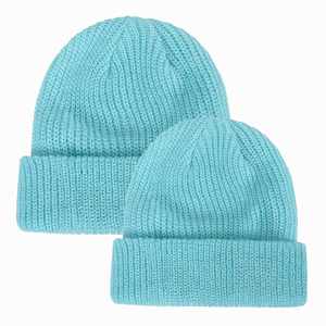 Gorros de Punto Cálidos de Invierno de Color Sólido al por Mayor, Gorros Lisos para Padres e Hijos - Product Image 6