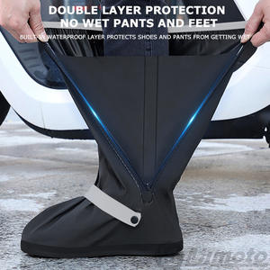Cubrezapatos Impermeables para Motocicleta, Antideslizantes, para Botas Altas, para Hombre y Mujer, PVC Grueso y Resistente para Conducir - Product Image 2