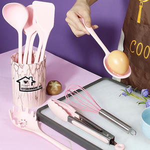 Juego de utensilios de cocina de silicona de 18 Uds., utensilios de cocina de silicona, utensilios de cocina antiadherentes, espátula, batidores de huevos, <span class=keywords><strong>pala</strong></span>, cuchara - Product Image 5