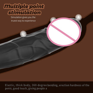 特長シリコンディルド アナル・膣用マスターベーター 前立腺マッサージ 極太ペニス 大人のおもちゃ 女性向け - Product Image 3