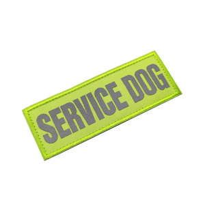 Reflexivo bordado Eco-friendly <span class=keywords><strong>Nylon</strong></span> para Pet Strap Service Dog Training IN-TRAINING Service Dog Patches - Product Image 6