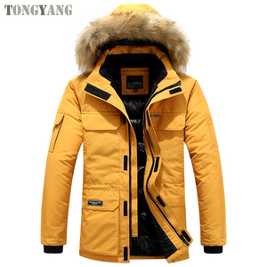 TONGYANG Winter <strong>Men</strong> Parka Jacket <strong>Mens</strong> Outdoor <strong>Long</strong> Padding Thick Parka <strong>Coat</strong> <strong>Men</strong> Warm Down Jacket With Hooded - Product Image 4