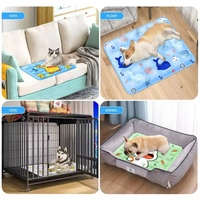 Vente en gros de tapis de refroidissement pour chien, tapis de glace pliable, réutilisable et imperméable, couleur avec logo personnalisé, tapis d'été de refroidissement pour chien