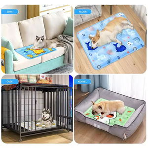 Großhandel Kühlung Hundematte faltbar wiederverwendbar wasserdichte Eismatte individuelles <span class=keywords><strong>Logo</strong></span> Farbe selbstreichend Sommer Hundekühlung Haustiermatte - Product Image 4