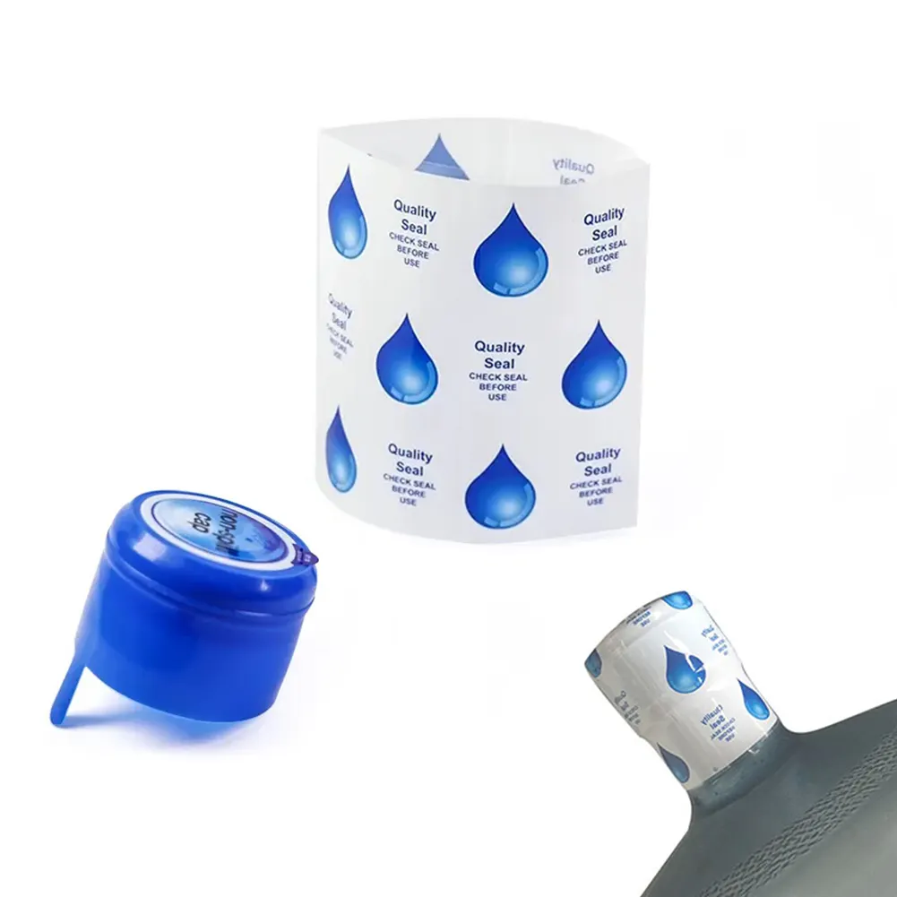Étiquette thermorétractable pour bouteille d'eau en PVC, étiquettes thermorétractables pour bouteille d'eau de 5 gallons