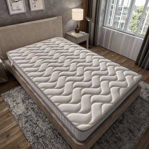 Matelas à ressorts ensachés Queen King 20cm de 8 pouces à prix bon marché pour hôtel Matelas orthopédique à ressorts de 8 pouces Matelas à ressorts orthopédiques Lit enroulé dans la boîte - Product Image 1
