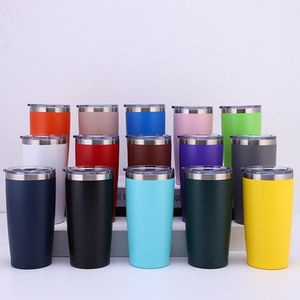 Logo personnalisé gobelets isolés sous vide café acrylique isolé à <span class=keywords><strong>double</strong></span> <span class=keywords><strong>paroi</strong></span> 20oz en acier inoxydable gobelet avec couvercle - Product Image 6