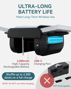 Machine à mélanger les cartes automatique Kpaw, vente directe d'usine, machine à mélanger les cartes de jeu avec batterie rechargeable - Product Image 6