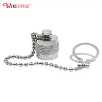 Capuchon anti-poussière mâle TNC avec chaîne, capuchon coaxial en laiton pour connecteur femelle TNC, adaptateur coaxial RF