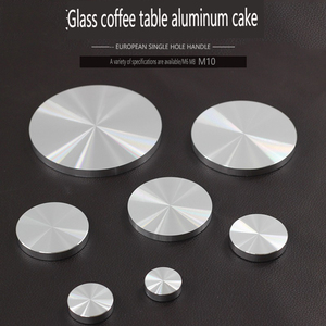 โต๊ะเค้กชาอลูมิเนียม<span class=keywords><strong>ขา</strong></span>หมุนด้านล่างพร้อมโรเตอร์แบริ่งสำหรับโต๊ะรับประทานอาหารกระจกการออกแบบที่ทันสมัยประกอบง่าย - Product Image 3