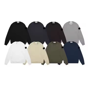 <span class=keywords><strong>Sudadera</strong></span> Clásica de Manga Larga con Cuello en Contraste para Hombre y <span class=keywords><strong>Mujer</strong></span>, Estilo Transfronterizo para Parejas de Isla - Product Image 2