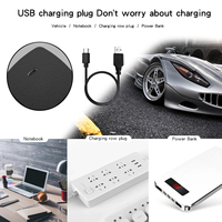 Pompe à air électrique portable USB 1-12 PSI, durable, en ABS, batterie 7500 mAh pour usage extérieur, ballons gonflables/paniers de basket/football, LED