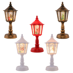Vintage Christmas Water Swirl Glitter Lantern Battery Operated Table Lamp Holiday Decoration Present - Product Image 4