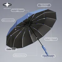 Parapluie cadeau étanche extérieur protégé contre les UV 12 os personnalisable de haute qualité nouveau voyage pliant Portable Double personne