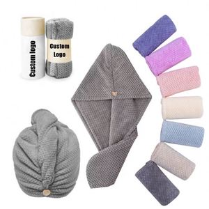 Serviette turban en microfibre super absorbante pour femme, grande taille, à séchage rapide, pour spa et salon, personnalisable - Product Image 1