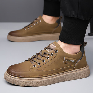 รองเท้าผ้าใบหนังลำลองสำหรับผู้ชาย Ake Star ส้นเตี้ย บุนุ่ม ใส่ทำงานหรือพักผ่อนได้ - Product Image 4