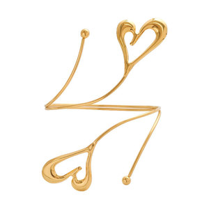 Ocean Beach Heart Metal Open <b>Arm</b> <b>Cuff</b> Inlaid Faux Pearl European American Unique Statement Women Vacation <b>Arm</b> Bracelet Jewelry - Product Image 2