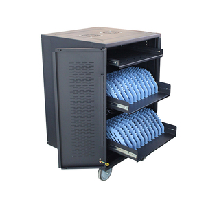 Chariot de recharge AC 20 ports pour ordinateurs portables et tablettes avec protection de mise hors tension automatique pour salles de classe - Product Image 3