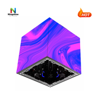 Écran vidéo mural LED d'intérieur Ningshine 500x500mm 4x2m, fond de scène géant, épissure transparente, P2.6