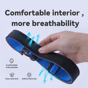 Modische dicke und bequeme atmungsaktive reflektierende für den Nacht gebrauch Hunde halsband - Product Image 2