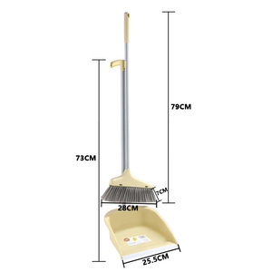 Chổi lau nhà đứng thẳng, cán dài, chất liệu nhựa PP, kèm chổi và hót rác - Product Image 4