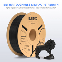 Filament 3D ELEGOO PLA + 1.75mm plus résistant et plus résistant, haute fiabilité, dimension précise et cohérente, filament PLA Plus