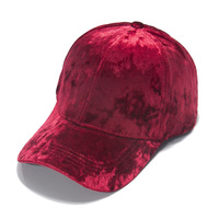 Gorra de Béisbol de Terciopelo Grueso Unisex para Otoño e Invierno, Estructurada de 6 Paneles, Cálida, Resistente al Viento, 100% Poliéster