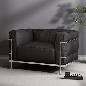 <span class=keywords><strong>Canapé</strong></span> multifonctionnel en PU de style nordique pour salon, design italien minimaliste Bauhaus, noir, une place, luxe léger, mi-saison - Product Image 4