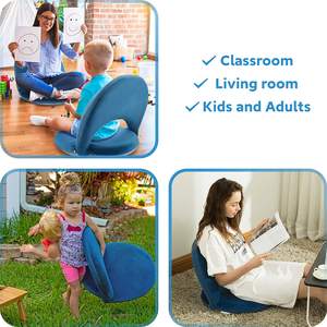 เก้าอี้พักพิงพื้นแบบพับได้ พกพาสะดวก ยี่ห้อ Hitree ราคาประหยัด ผลิตจากโพลีเอสเตอร์ พร้อมพนักพิงแบบกระเป๋าเป้ - Product Image 4