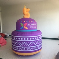 Gâteau gonflable géant aux cerises pour anniversaire, gâteau de mariage gonflable pour la publicité et la décoration de fête