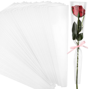 <span class=keywords><strong>Film</strong></span> OPP élégant et stylé pour emballer des fleurs, rouleau de 50 cm, accessoire décoratif parfait pour les fêtes - Product Image 2