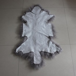 Chine vente en gros pas cher tapis en laine bouclée moelleux décoratif véritable plaque en <span class=keywords><strong>peau</strong></span> <span class=keywords><strong>de</strong></span> <span class=keywords><strong>mouton</strong></span> mongole tapis et jet en fourrure d'agneau tibétain - Product Image 6