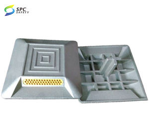 Road lớn lên cảnh báo 28 hạt thủy tinh Mèo Mắt phản chiếu an toàn giao thông vỉa hè đánh dấu đúc nhôm đường đinh tán với <span class=keywords><strong>Shank</strong></span> - Product Image 6