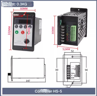 Ensemble moteur brushless haute tension 600W avec contrôleur de vitesse avant/arrière haute vitesse 3000 tr/min 220V