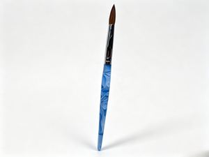 Pincel de <span class=keywords><strong>Uñas</strong></span> Acrílico 100% Kolinsky con Mango Acrílico, Pelo Natural de Marta Kolinsky, Férula Ovalada Rizada, Pincel Duradero para Arte de <span class=keywords><strong>Uñas</strong></span> DIY - Product Image 4