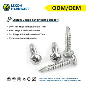 LEKON Tornillos Autorroscantes de Cabeza Plana con Punta Phillips, Personalizados de Fábrica China, Precio de Tornillos Autoperforantes <span class=keywords><strong>para</strong></span> <span class=keywords><strong>Chapa</strong></span> Metálica - Product Image 2