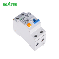 Interruptor Diferencial RCBO Tipo A 2P 40A, Capacidades 30mA 100mA 300mA 32A 40A, Material de Cobre, 6KA