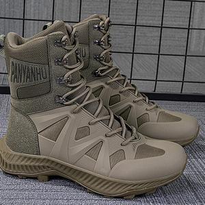 Chaussures de sport basses polyvalentes de couleur beige désert pour hommes, idéales pour le fitness en extérieur et l'exploration urbaine - Product Image 5