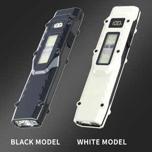 Cross-border New Tactical AA Rechargeable <strong>LED</strong> <strong>Flashlight</strong> Aluminum Alloy Pen Clip Three Light Sources Strong Light Self-defense - Product Image 5