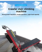 Chariot monte-escalier motorisé certifié CE, chariot électrique portable pour la livraison et le déplacement de marchandises de construction