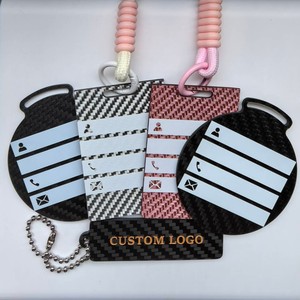 Etiqueta <span class=keywords><strong>de</strong></span> Equipaje <span class=keywords><strong>de</strong></span> Fibra <span class=keywords><strong>de</strong></span> Carbono con Logotipo Personalizado, Multicolor, para Tarjeta <span class=keywords><strong>de</strong></span> Embarque, Etiqueta <span class=keywords><strong>de</strong></span> Maleta <span class=keywords><strong>de</strong></span> Colores - Product Image 6